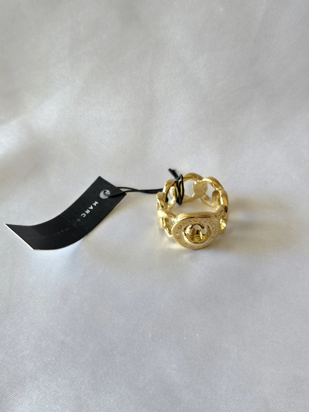 Marc Jacobs Gold Tone Braided Ring NWT Size 5 - Picture 2 of 7